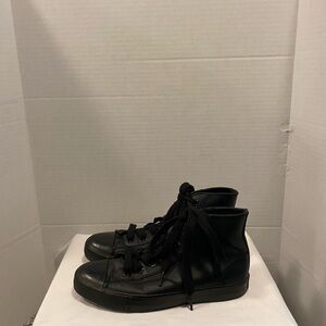 Black Leather Hitop Airwalks